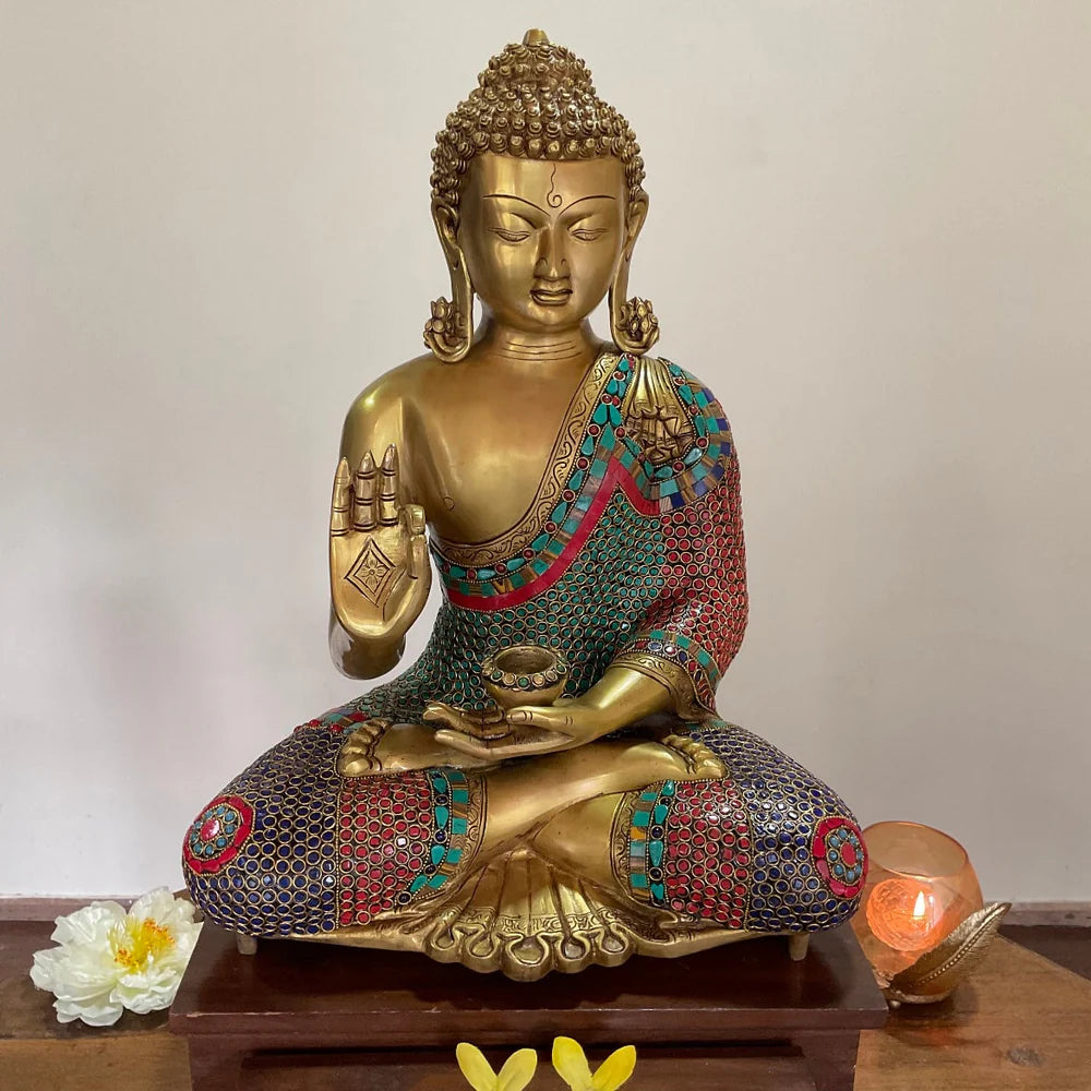 LORD BUDDHA BRASS MURTI