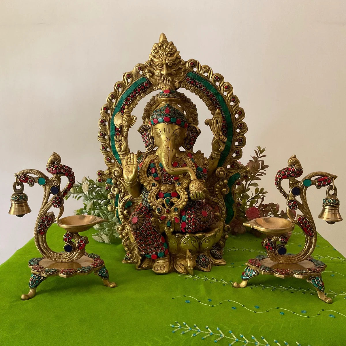 LORD GANESH BRASS MURTI 2