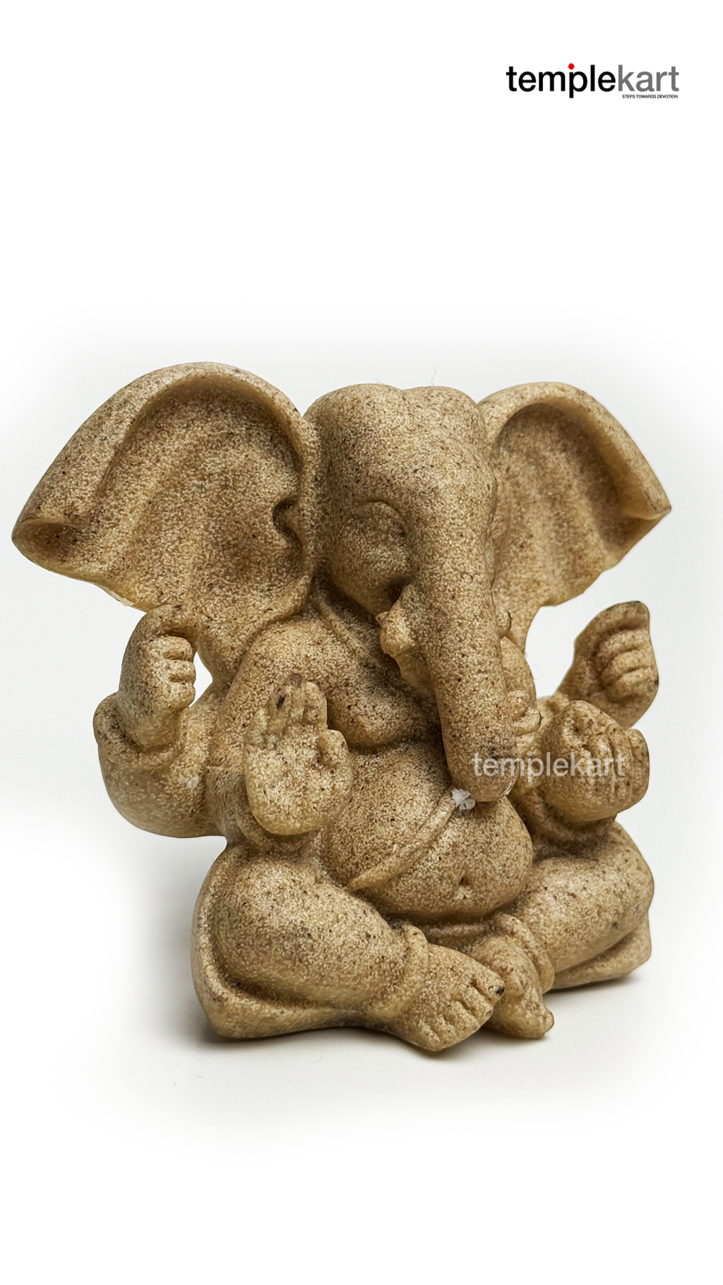 Ganesh Pearl Stone Idol