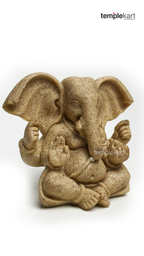 Ganesh Pearl Stone Idol