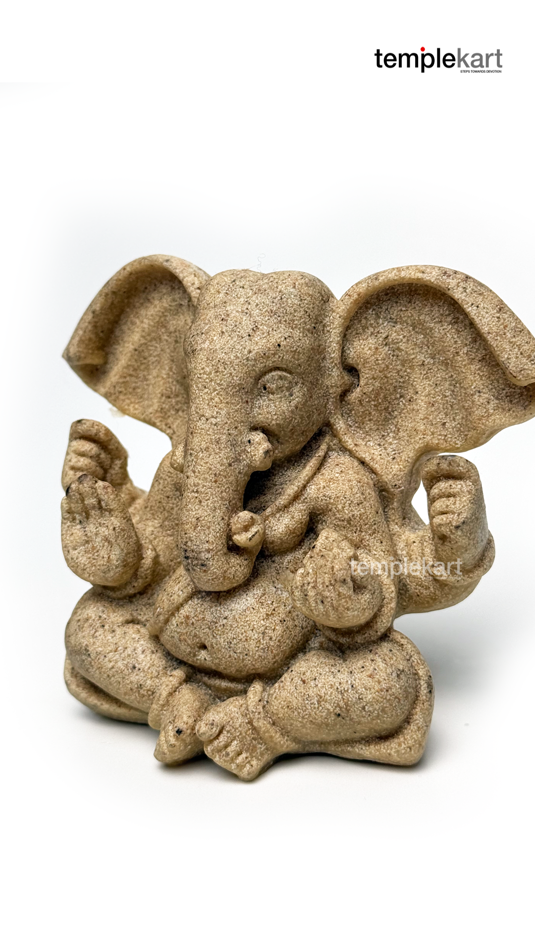 Ganesh Pearl Stone Idol