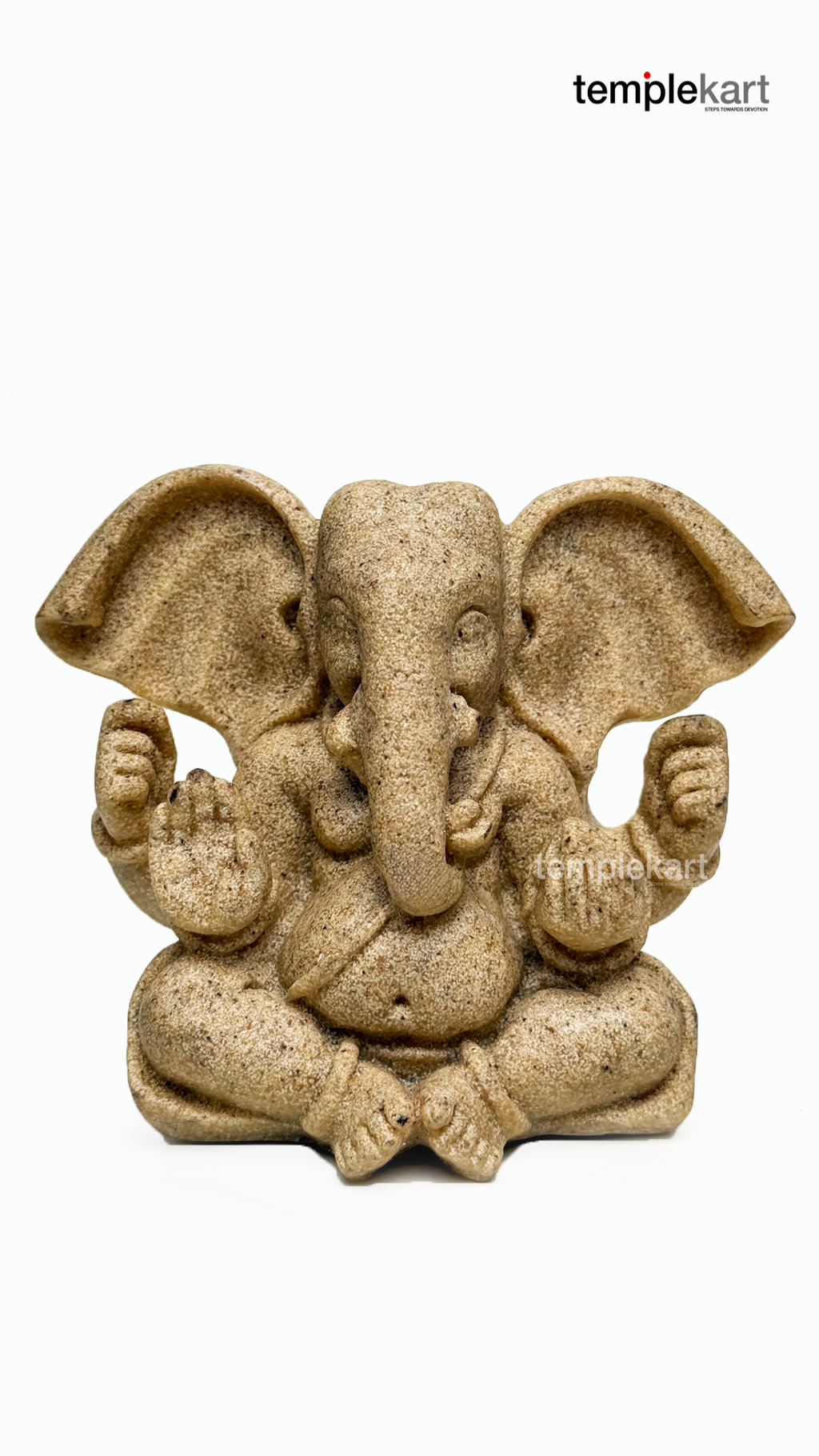 Ganesh Pearl Stone Idol