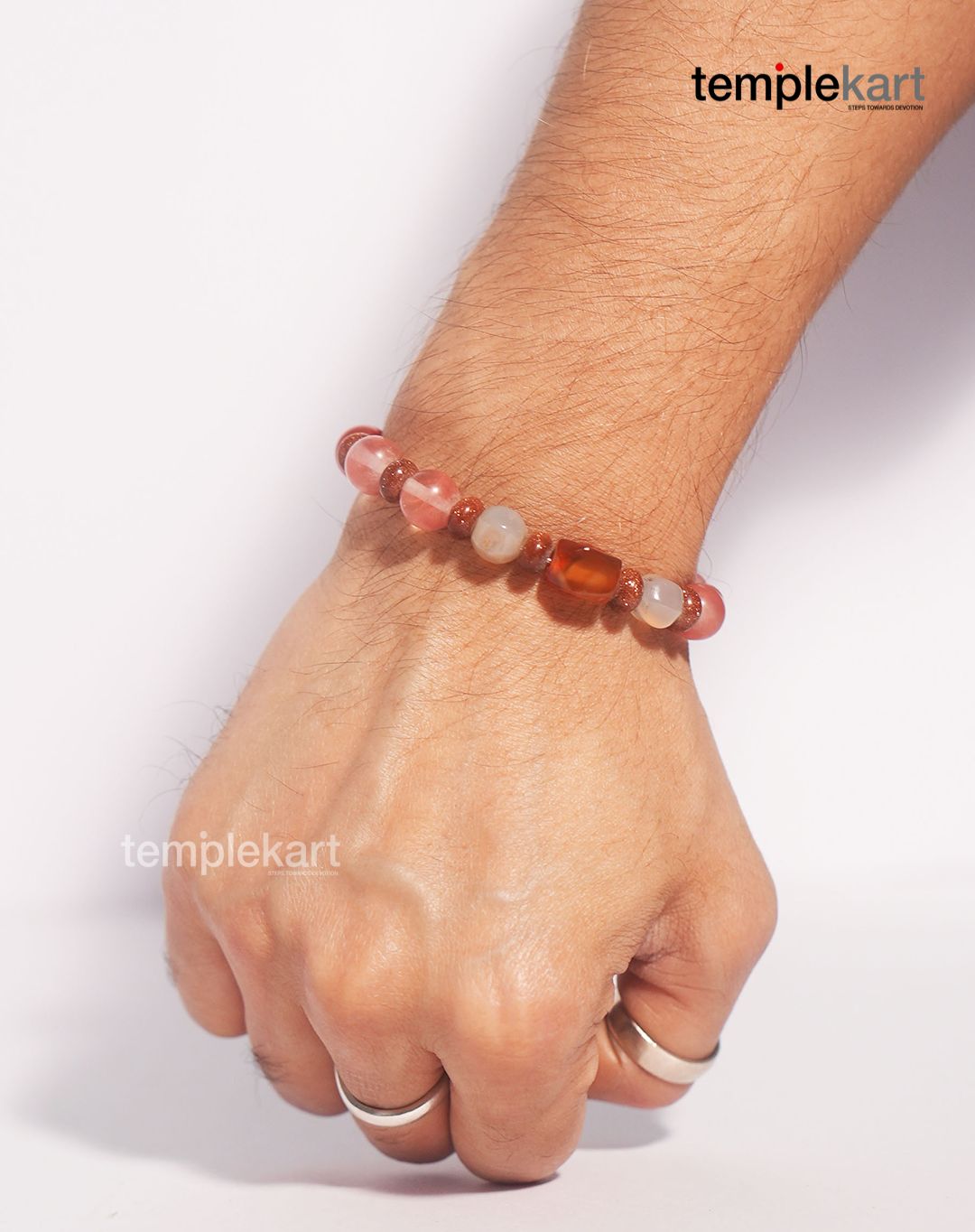 Hand Pearl Band - Cat eye rings