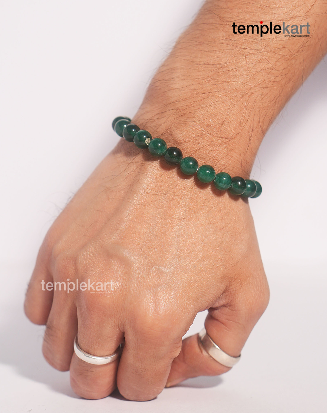 Hand Pearl Band - Greenish Venus