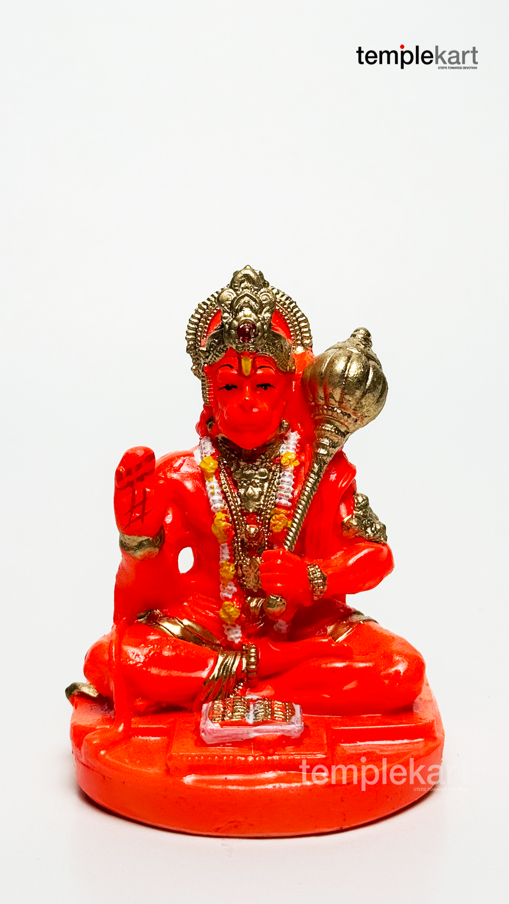 Ram Bhakta Hanuman (Hand-Painted Idol)