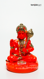Ram Bhakta Hanuman (Hand-Painted Idol)