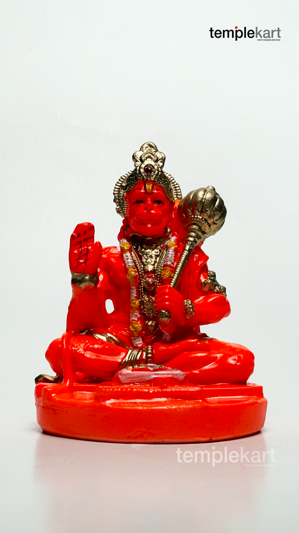 Ram Bhakta Hanuman (Hand-Painted Idol)