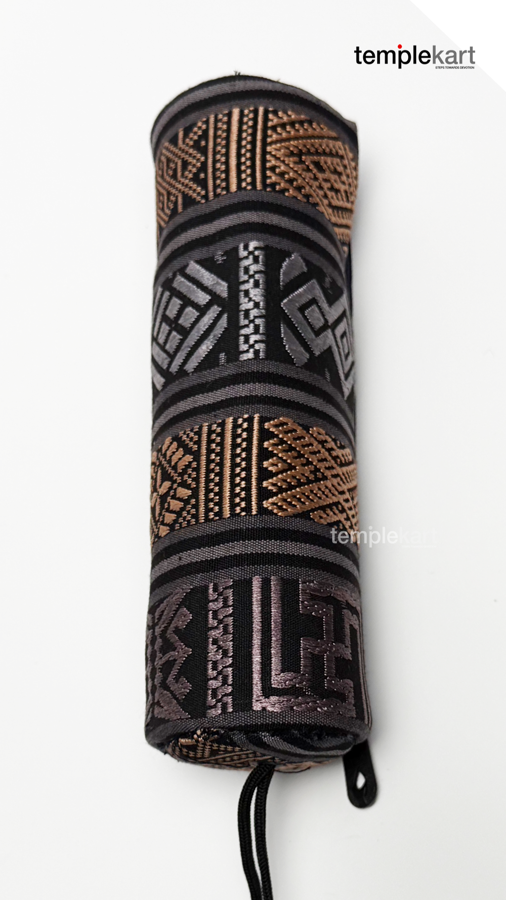 Rolling Home-Made Bag – Gold &amp; Silver Pattern